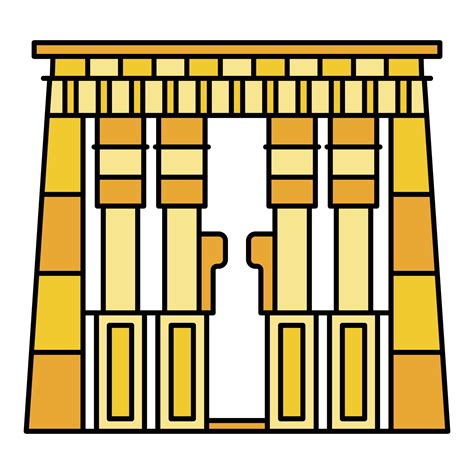 Egypt temple icon color outline vector 15677675 Vector Art at Vecteezy