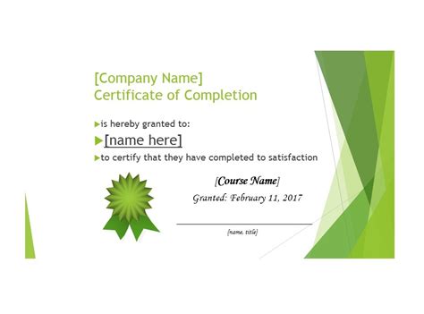 40 Fantastic Certificate of Completion Templates [Word, PowerPoint]