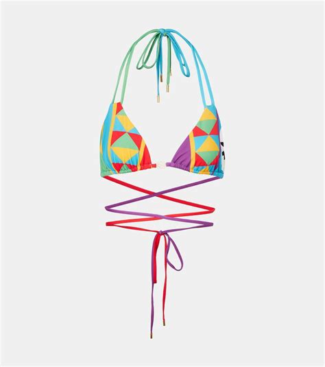 Loewe Paula S Ibiza Printed Bikini Top Loewe