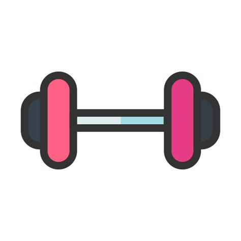 Barbell Generic Outline Color icon