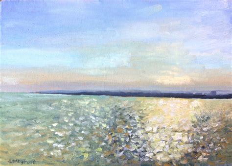 Sunlight On The Sea An Original Oil Painting Of The Morning Sun Oil