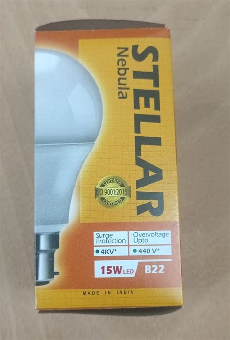 B22 Stellar Nebula 15w Aluminum Led Bulb 6500k Cool White At Rs 95piece In Rajarhat Gopalpur