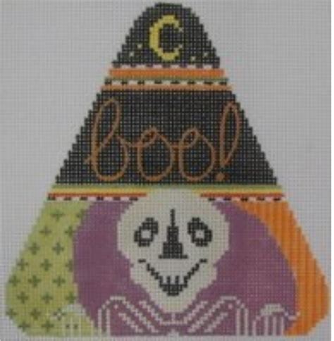 0467J Sam the Skeleton Candy Corn – The Enriched Stitch