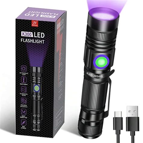 Darkbeam Uv Nm Flashlight Blacklight Rechargeable Usb Wood S Lamp