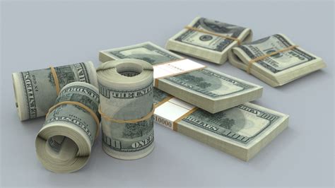 Money Stack Of Dollar Bills 3D Model CGTrader