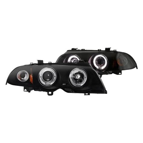 Spyder Black Smoke LED Halo Projector Headlights