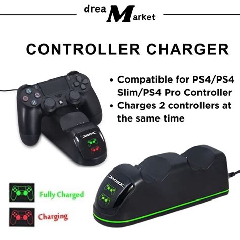 Dobe Controller Charger Dual Port Ps4 Controller Charging Dock