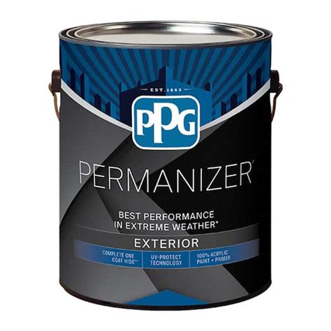 PERMANIZER 1 Gal Base 1 Satin Exterior Paint 769 10 01 The Home Depot