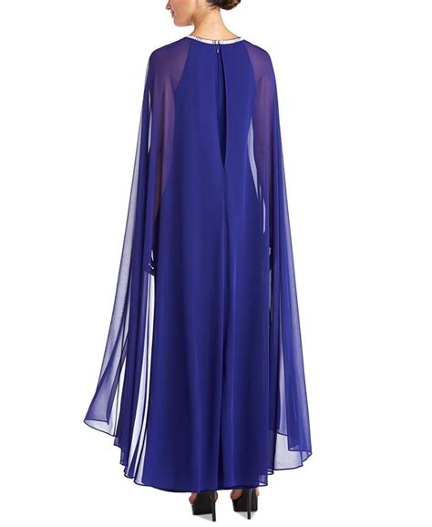 R And M Richards Embellished Cape Dress And Reviews Dresses Women Macys