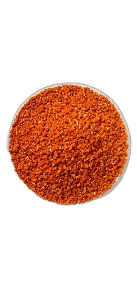 RP 3MM Abs Orange Granule For Plastic Industry Packaging Size 25 KG