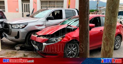 Hoy Tamaulipas Accidente En Tamaulipas Dos Lesionados Deja Choque En