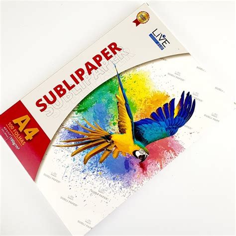 Papel Sublim Tico Live Sub Sublipaper A Folhas Original Shopee