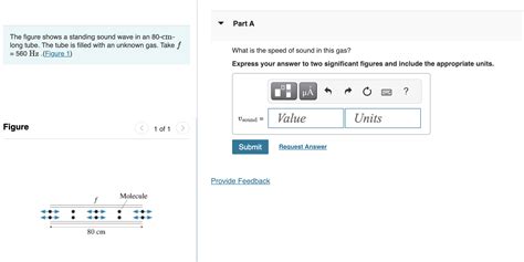 Solved The Figure Shows A Standing Sound Wave In An 80−cm−