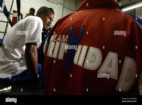 Felix Tito Trinidad Of Puerto Rico Speaks With Reporters Before A