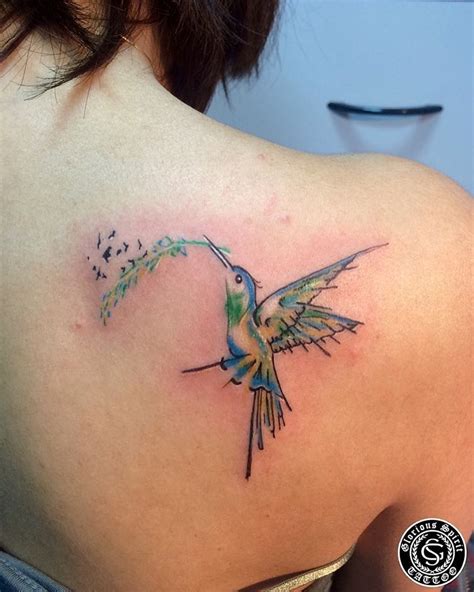 80+ Best Watercolor Hummingbird Tattoo - Meaning and Designs (2019)