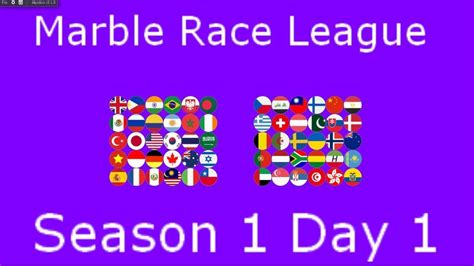 Country Marble Race League Season 1 Day 1 In Algodoo Marble Race