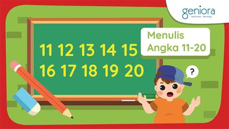 Belajar Menulis Angka 11 Sampai 20 Matematika Sayabisa Youtube