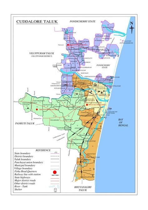 Cuddalore District Map | Cuddalore District, Government of Tamilnadu ...