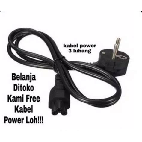 Jual Kabel Power Adaptor Laptop Notebook 3 Lubang Shopee Indonesia