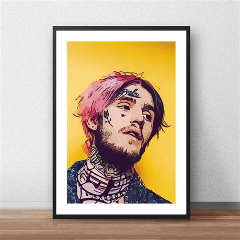 Lil Peep Poster Print Uk Handmade