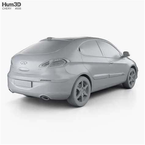 Chery A3 J3 Hatchback 5 Door With Hq Interior 2013 3d Model