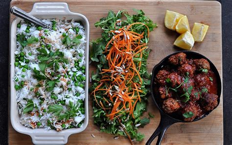 Beef Kofta with Rice & Greek Salad — Lisa Dawn Bolton