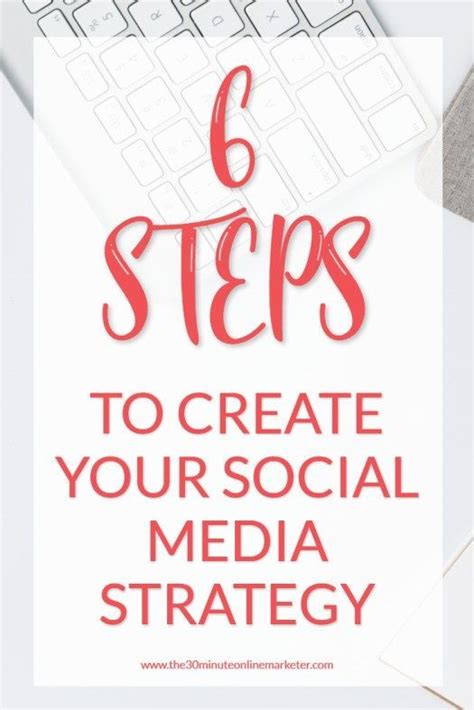 How To Create A Simple Social Media Strategy In 6 Steps Marketing