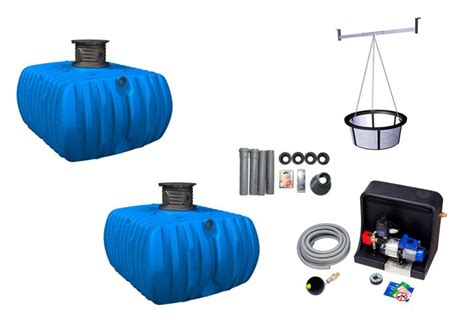 Kit cuve récupération deau enterrée plate 10 000 L Flat Premium L