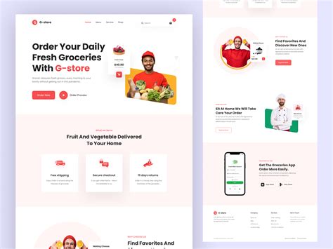 Grocery Food Delivery Website By Mahmudul Hasan On Dribbble