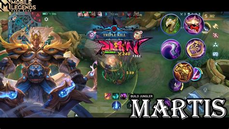 MARTIS JUNGLER TANK ITEM BUILD MARTIS PALING SAKIT 2023 GAMEPLAY