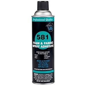 Amazon.com : V&S #581 Foam & Fabric Spray Glue Adhesive 12 oz. : Arts ...