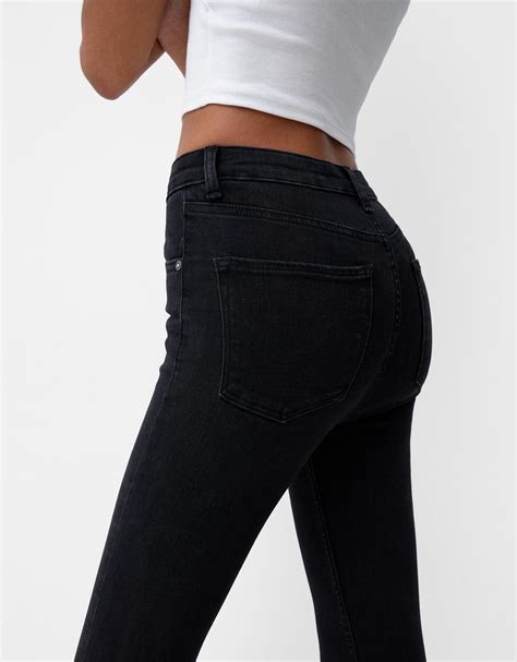 Super High Waist Skinny Jeans Bsk Teen Bershka