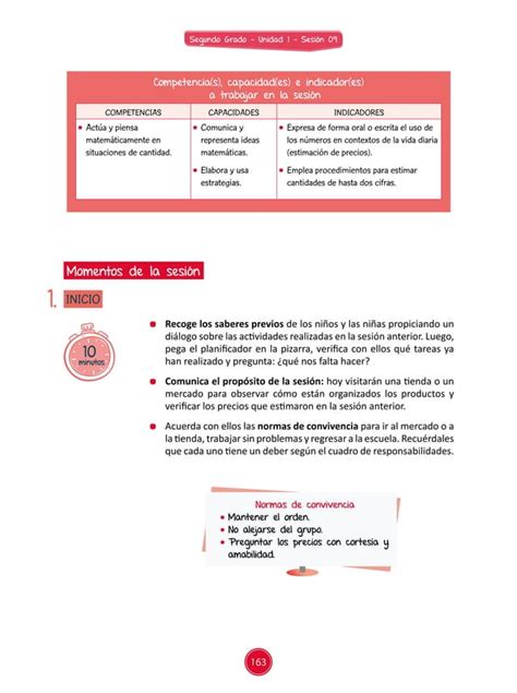 Sesi N De Aprendizaje De Unidad Did Ctica Del Rea De Matem Tica