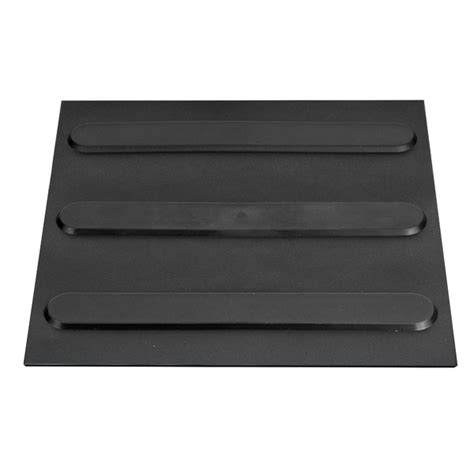 Piso Tátil Direcional Preto Borracha Pvc 25x25cm 10pçs Leroy Merlin