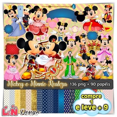 Kit Digital Mickey E Minnie Realeza Elo7 Produtos Especiais