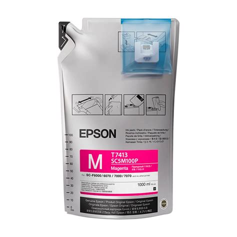 Encre Epson UltraChrome 1L Magenta pour imprimante séries SC F6000 7000