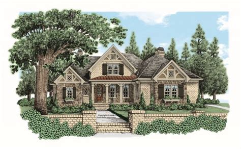 Glen Ayre House Plan Multiple Gables With Tudor Details Create An