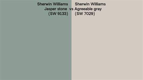 Sherwin Williams Jasper Stone Vs Agreeable Gray Side By Side Comparison