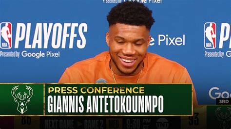 Giannis Antetokounmpo Post Game Press Conference Game 1 バスケットボール動画