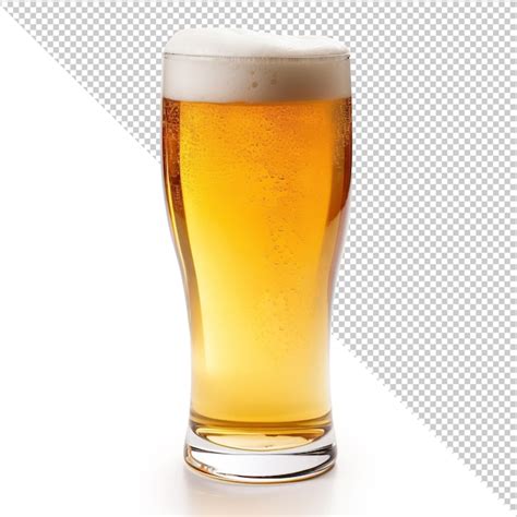 Pinta De Vaso De Cerveza Aislado Archivo Psd Premium