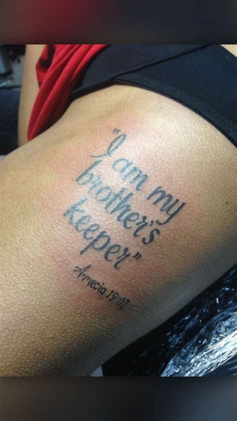 19 My Brothers Keeper Tattoo With Powerful Meanings Tattooswin