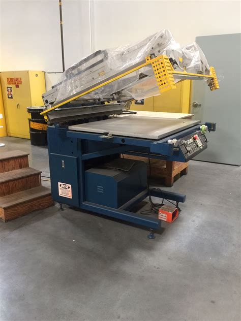 M R Saturn Screen Printing Machine Flatbed Graphic Press For Sale