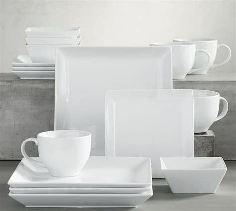 Great White Square Dinnerware | Pottery Barn