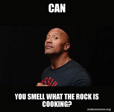 The Rock Smelling