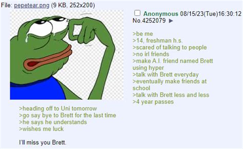 Anon Misses His Friend Rwholesomegreentext