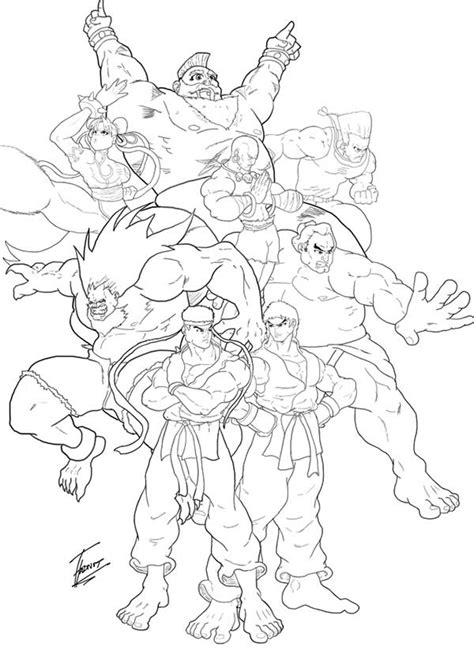 87 Desenhos Do Street Fighter Para Baixar E Colorir Em Casa