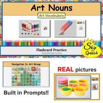 Art Vocabulary Flashcards for Labeling | Autism, AAC, REAL pictures ...