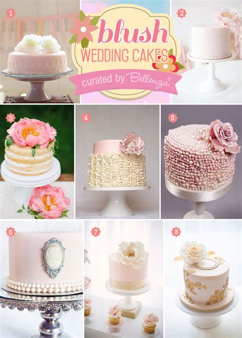 Blush Wedding Cakes Fabulous One Layer Beauties Creative And Fun