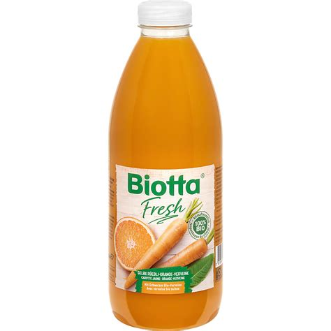 Achat Biotta Fresh Jus De Fruits Carotte Orange Verveine Migros