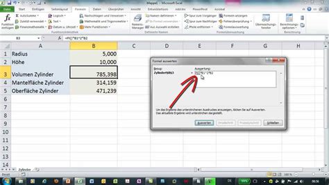 Excel Formelauswertung Formeln und Funktionen Schritt für Schritt